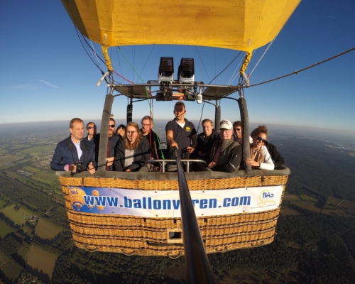 Ballonvaart met 28 personen vanaf Veenendaal naar Schalkwijk